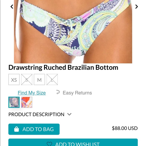 NWT**Luli Fama 3 pc Matching Set- coverup and bikini - Picture 10 of 13